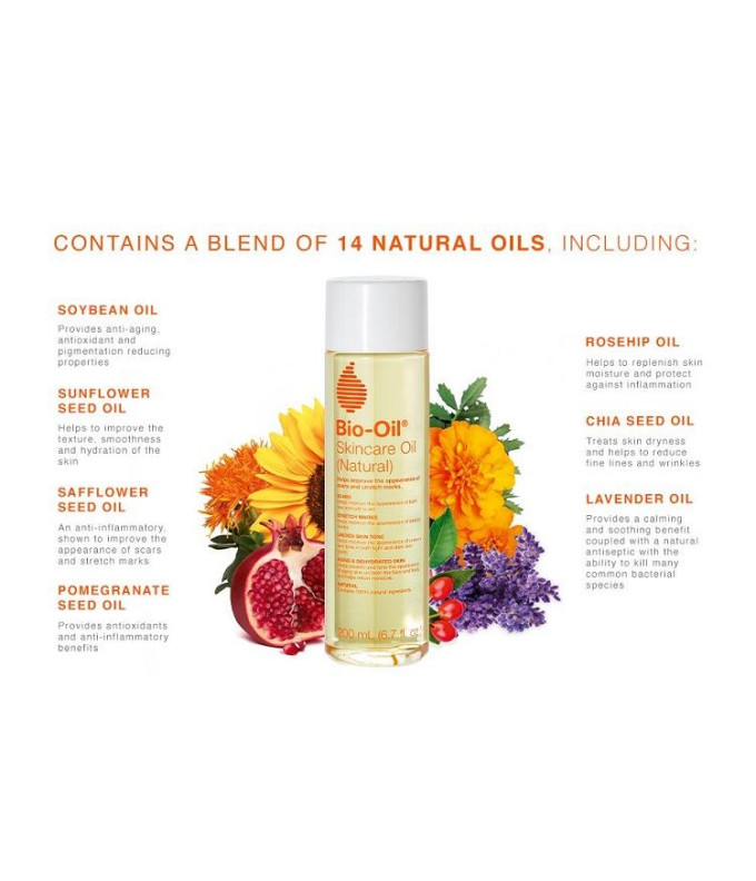 Odos Priežiūros Aliejus (Natūralus) 200ml