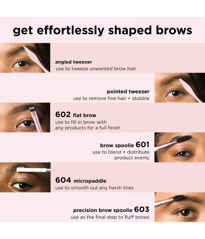 Brow Shaping Makiažo Šepetėlių Rinkinys (3 vnt.)