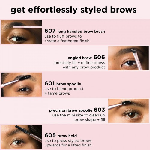 Brow Styling Makiažo Šepetėlių Rinkinys (3 vnt.)