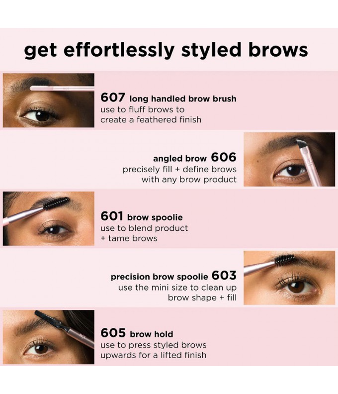 Brow Styling Makiažo Šepetėlių Rinkinys (3 vnt.)