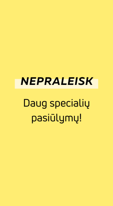 Specialūs pasiūlymai