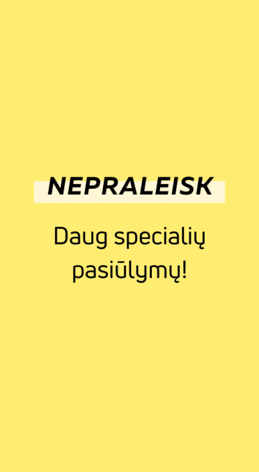 Specialūs pasiūlymai Specialūs pasiūlymai