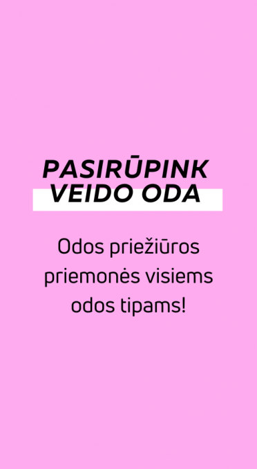 Pasirūpink veido oda