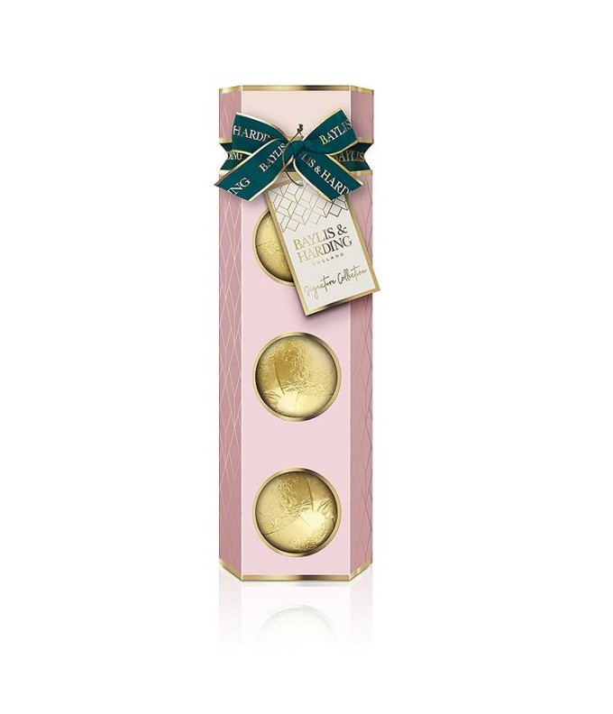 Jojoba, Vanilla & Almond Oil Luxury Bath Fizzers Rinkinys (3 vnt.)