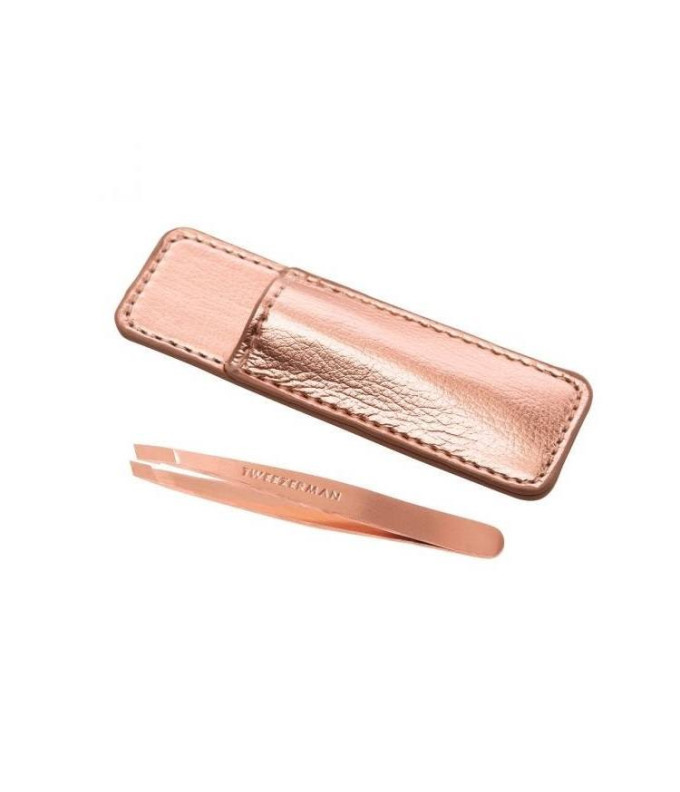  Rose Gold Mini Pincetas Su Dėklu