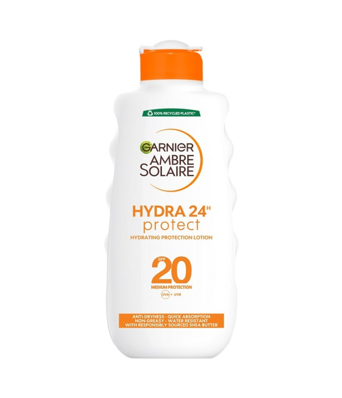  Ambre Solaire Hydra 24H Protect Apsauginis Losjonas Nuo Saulės SPF20 200ml