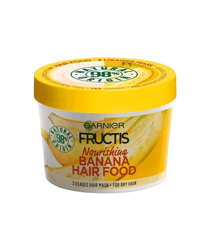  Fructis Banana Hair Food Maitinamoji Kaukė Sausiems Plaukams 390ml