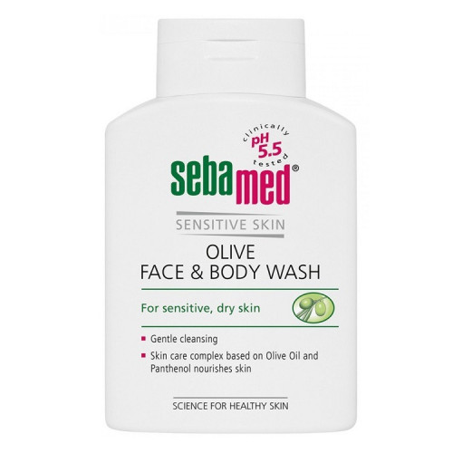  Sensitive Skin Veido Ir Kūno Prausiklis Su Alyvuogių Aliejumi 200ml
