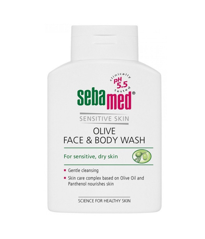  Sensitive Skin Veido Ir Kūno Prausiklis Su Alyvuogių Aliejumi 200ml