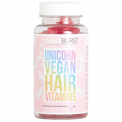  Unicorn Veganiškas Maisto Papildas Plaukų Priežiūrai - Guminukai (60 vnt.)