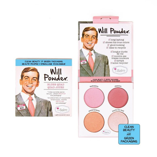 the Balm Cosmetics Skaistalų Paletė Will Powder (4 spalvos)