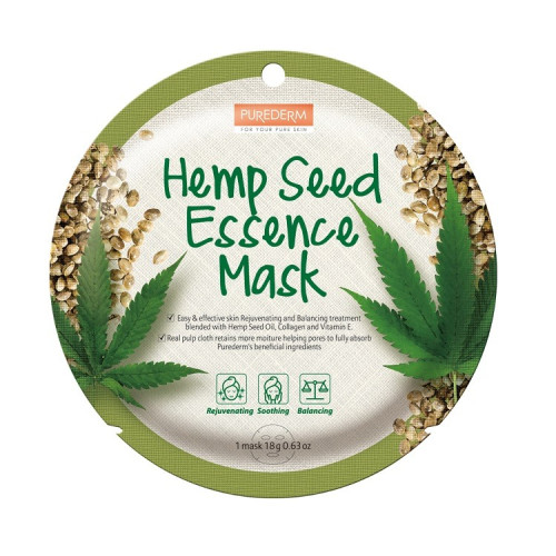  Hemp Seed Essence Veido Kaukė Su Kanapių Sėklų Esencija