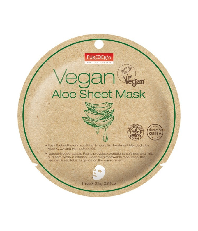  Veganiška Lakštinė Veido Kaukė Su Alaviju