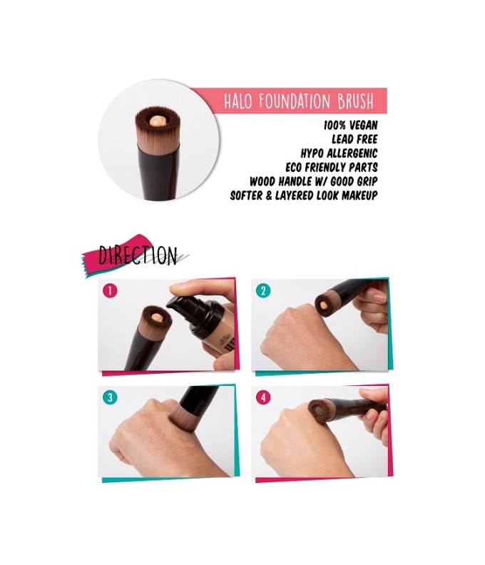  Pro Make-Up Makiažo Pagrindo Šepetėlis