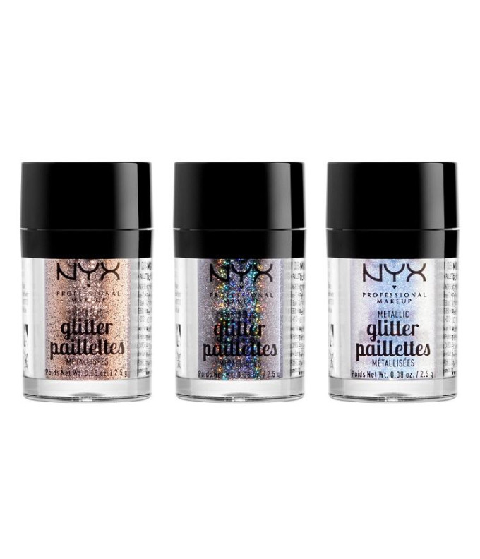  Metallic Glitter Veido Ir Kūno Blizgučiai