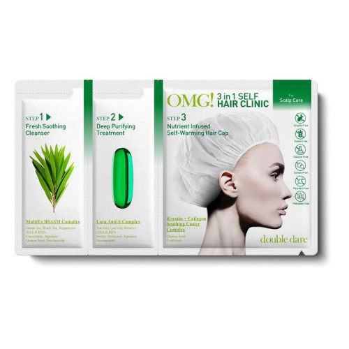 Plaukų Kaukė Omg! 3 in 1 Self Hair Clinic Galvos Odos Priežiūrai