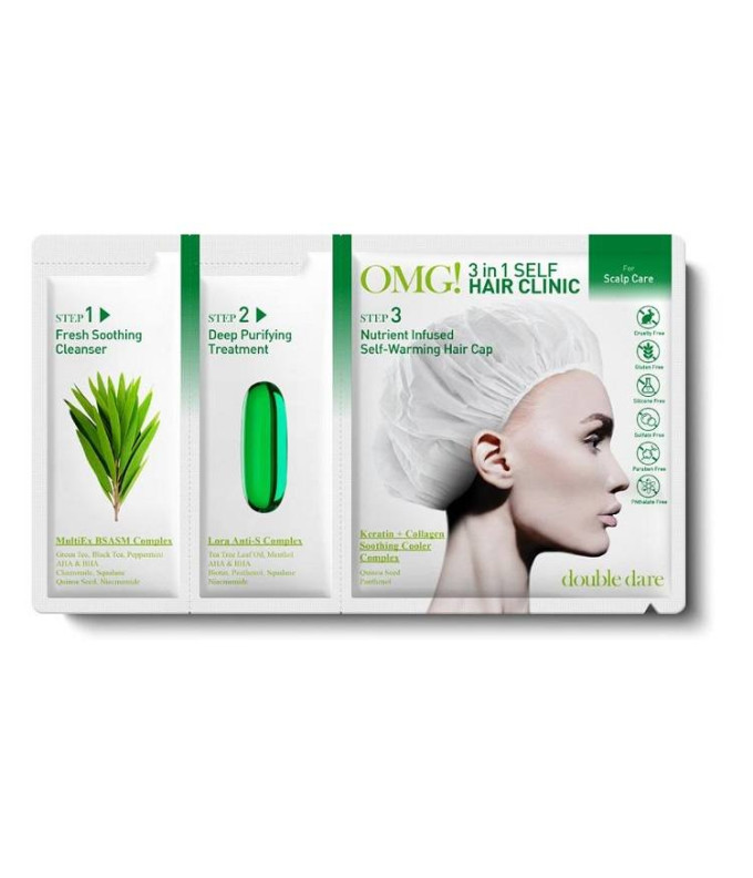Plaukų Kaukė Omg! 3 in 1 Self Hair Clinic Galvos Odos Priežiūrai