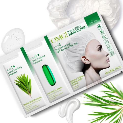 Plaukų Kaukė Omg! 3 in 1 Self Hair Clinic Galvos Odos Priežiūrai