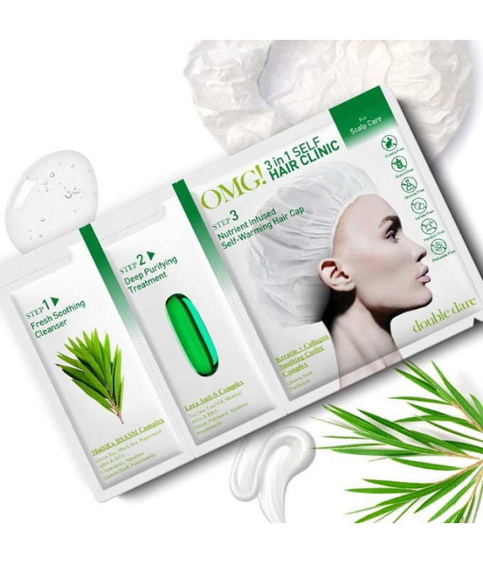Plaukų Kaukė Omg! 3 in 1 Self Hair Clinic Galvos Odos Priežiūrai