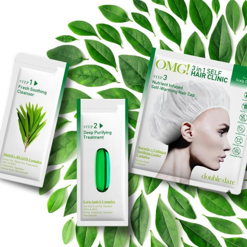 Plaukų Kaukė Omg! 3 in 1 Self Hair Clinic Galvos Odos Priežiūrai