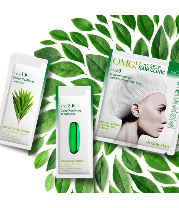 Plaukų Kaukė Omg! 3 in 1 Self Hair Clinic Galvos Odos Priežiūrai