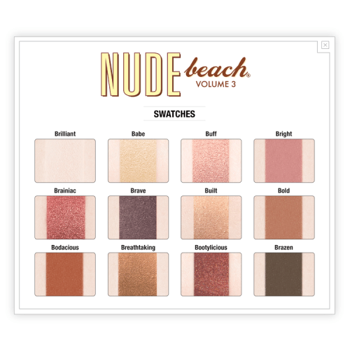 Šešėlių Paletė Nude Beach® (12 spalvų)
