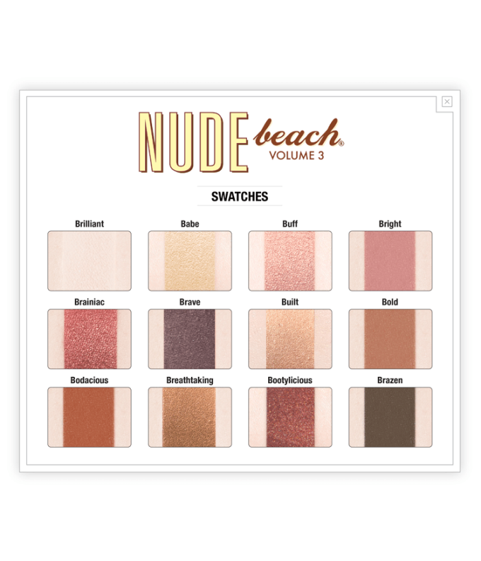 Šešėlių Paletė Nude Beach® (12 spalvų)
