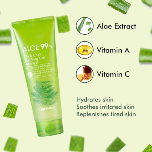  Aloe 99% Chok Chok Drėkinamasis Gelis 250ml