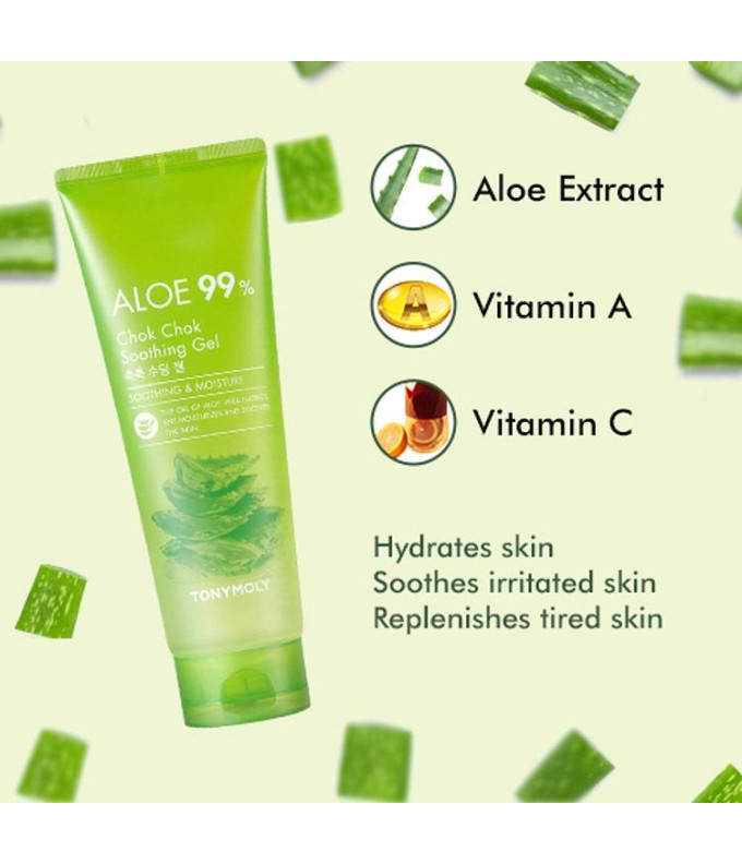  Aloe 99% Chok Chok Drėkinamasis Gelis 250ml