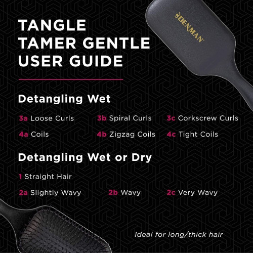 Tangle Tamer Ultra Plaukų Šepetys Black