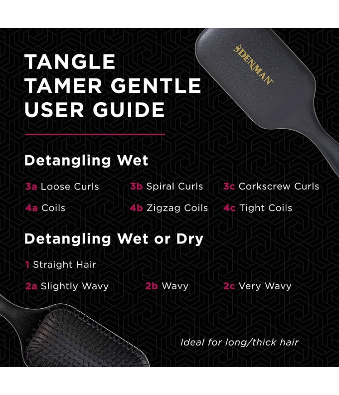 Tangle Tamer Ultra Plaukų Šepetys Black