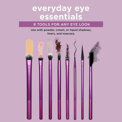 Everyday Eye Essentials Makiažo Šepetėlių Rinkinys (8 vnt.)