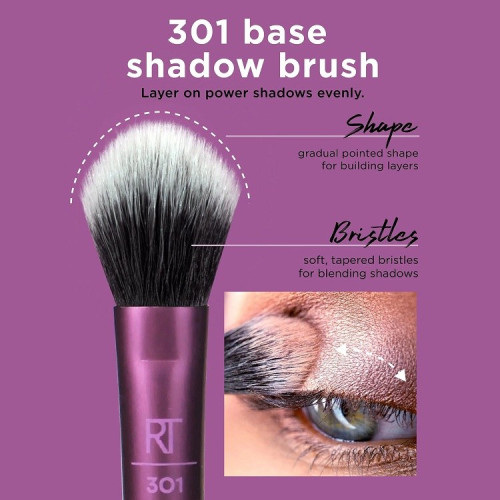 Eye Shade + Blend Makiažo Šepetėlių Rinkinys (3 vnt.)