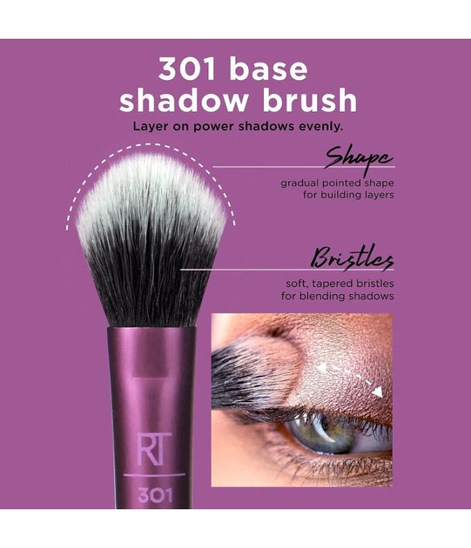 Eye Shade + Blend Makiažo Šepetėlių Rinkinys (3 vnt.)