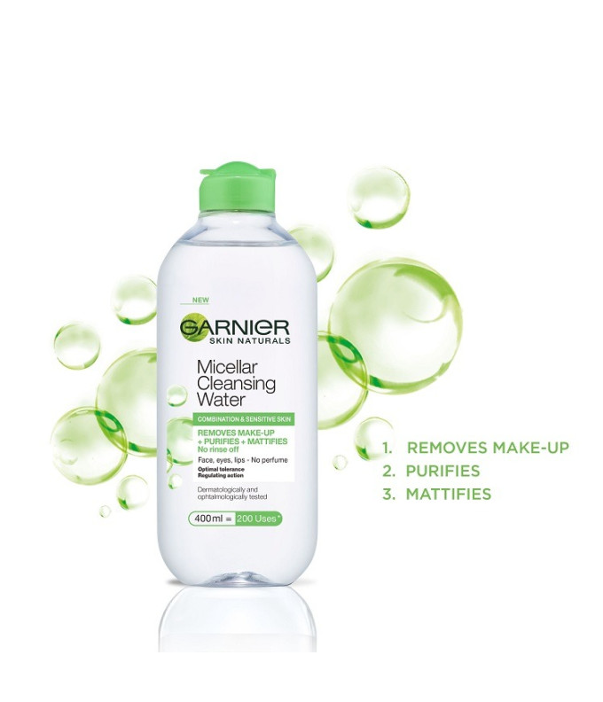  Skin Naturals Micelinis Vanduo Mišriai Ir Jautriai Odai 400ml