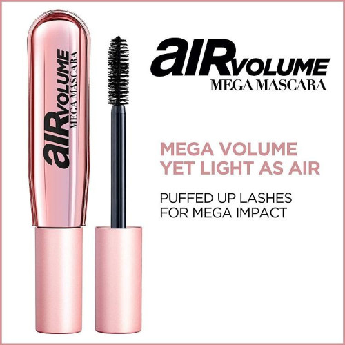 L'Oréal Paris Air Volume Mega Blakstienų Tušas Black