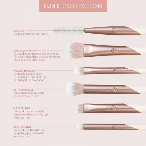 Makiažo Šepetėlių Rinkinys Luxe Exquisite Eye (6 vnt.)