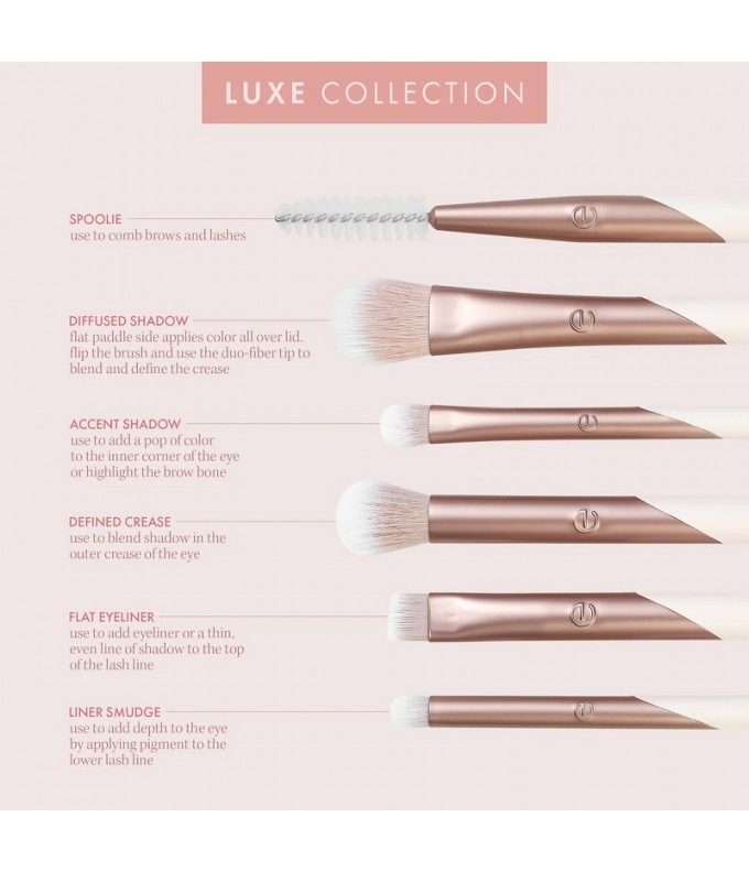 Makiažo Šepetėlių Rinkinys Luxe Exquisite Eye (6 vnt.)