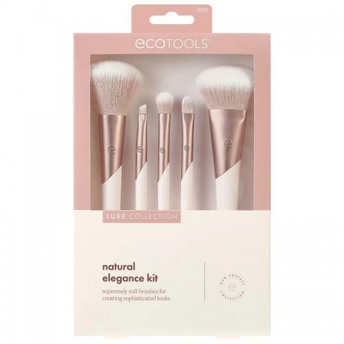 Makiažo Šepetėlių Rinkinys Luxe Natural Elegance (5 vnt.)