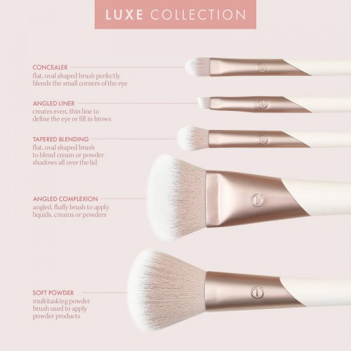 Makiažo Šepetėlių Rinkinys Luxe Natural Elegance (5 vnt.)